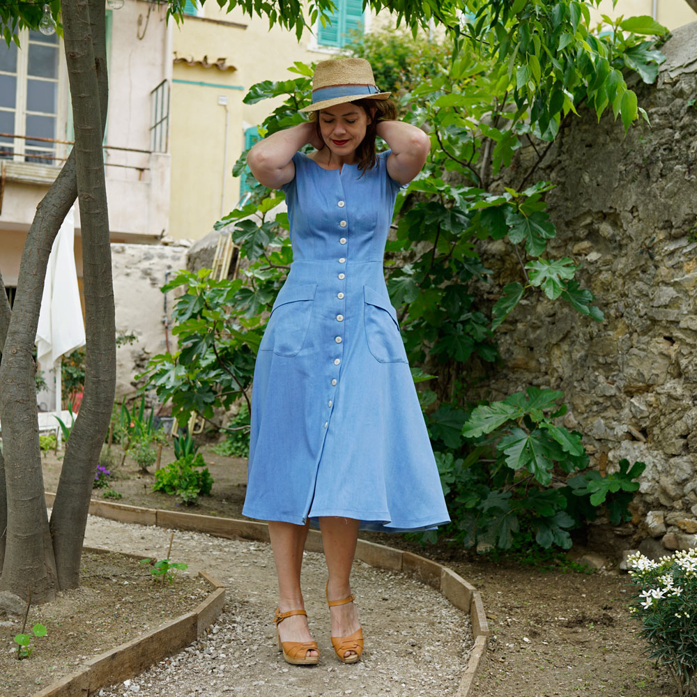 1950s fit and flare dress